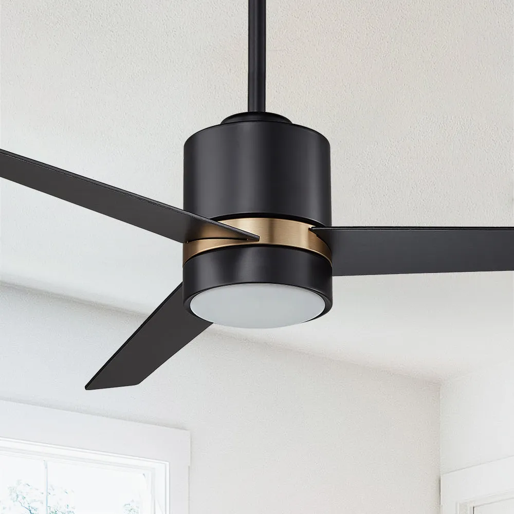 Ranger Modern Smart Ceiling Fan with LED Light and Remote 52 Inch