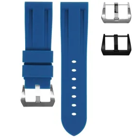 RUBBER STRAP FOR BREITLING CHRONOLINER - INDIGO BLUE