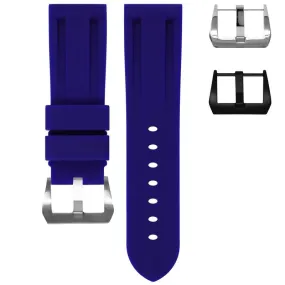 RUBBER STRAP FOR BREITLING CHRONOLINER - NAVY BLUE