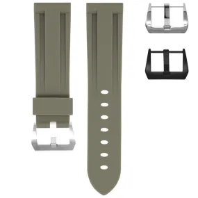 RUBBER STRAP FOR BREITLING CHRONOMAT - HURRICANE GREY