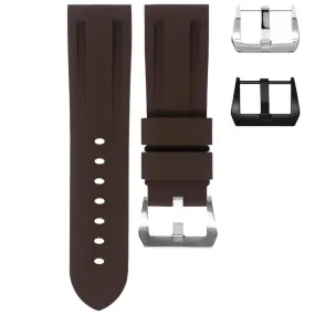 RUBBER STRAP FOR BREITLING NAVITIMER - ESPRESSO