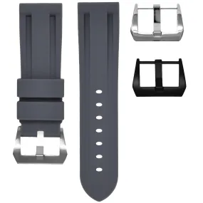 RUBBER STRAP FOR BREITLING PROFESSIONAL - GRAPHITE