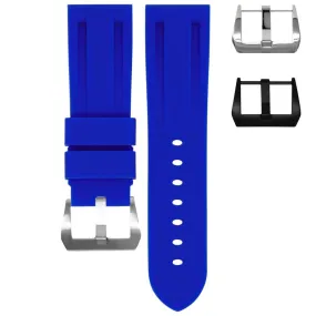 RUBBER STRAP FOR BREITLING PROFESSIONAL - GULFSTREAM BLUE