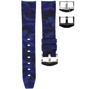 RUBBER STRAP FOR OMEGA SPEEDMASTER - OCEAN CAMO