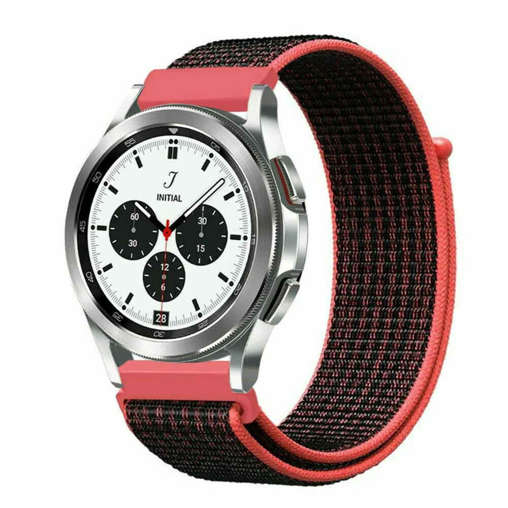 Samsung Galaxy Watch 4 40mm 44mm/Classic/Active 2 40mm 44mm/Galaxy Watch 3 41mm | Nylon Strap Watch Band   | Plum