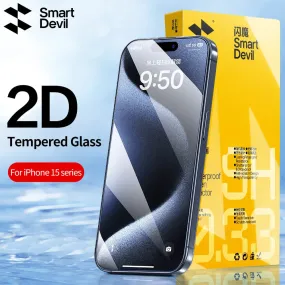 Screen Protector for iPhone 15 Pro Max 15 15 Plus Tempered Glass 14 11 12 13 Mini X XS XR Non-full Cover Front Film