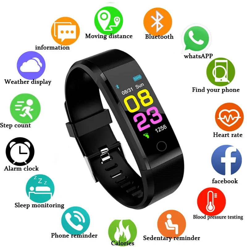 Smart band Men Women Heart Rate Monitor Blood Pressure Fitness Tracker Smartwatch Sport wristband for ios android