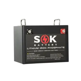 SOK 12V 280Ah Lithium Battery | Built-in heater and Bluetooth