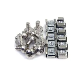 Startech.Com 100 Pkg M6 Mounting Screws And Cage Nuts For Server Rack Cabinet