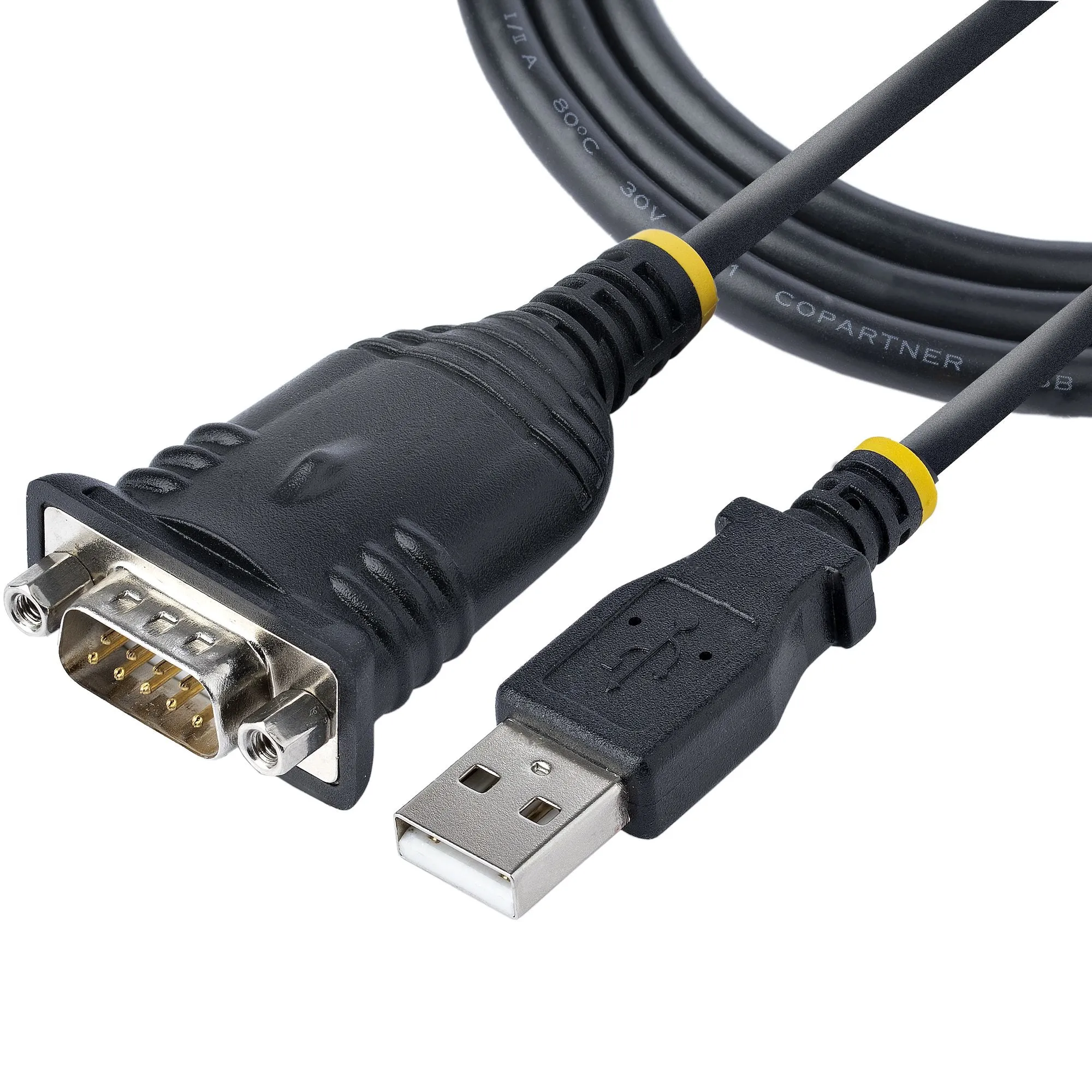 Startech.Com 3Ft (1M) Usb To Serial Cable, Db9 Male Rs232 To Usb Converter, Usb To Serial Adapter For Plc/Printer/Scanne