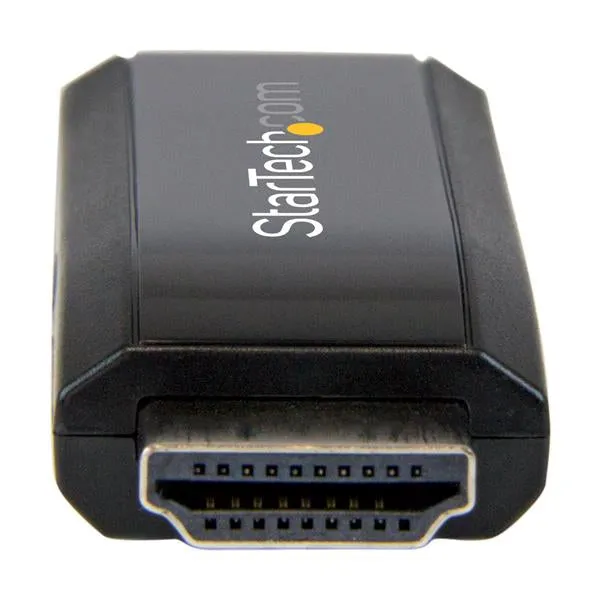 Startech.Com Hdmi To Vga Adapter - Aux Audio Output - Compact - 1920X1200 - Hdmi To Vga (Hd2vgamicra) - Video Converter