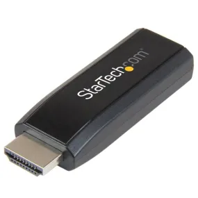 Startech.Com Hdmi To Vga Adapter - Aux Audio Output - Compact - 1920X1200 - Hdmi To Vga (Hd2vgamicra) - Video Converter