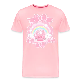 Teatime Fantasy Men's Pink Premium Cotton T-Shirt