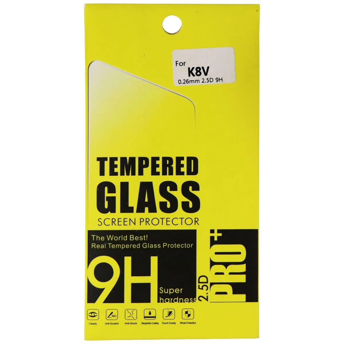 Tempered Glass 9H Screen Protector for LG K8V Smartphone - Clear