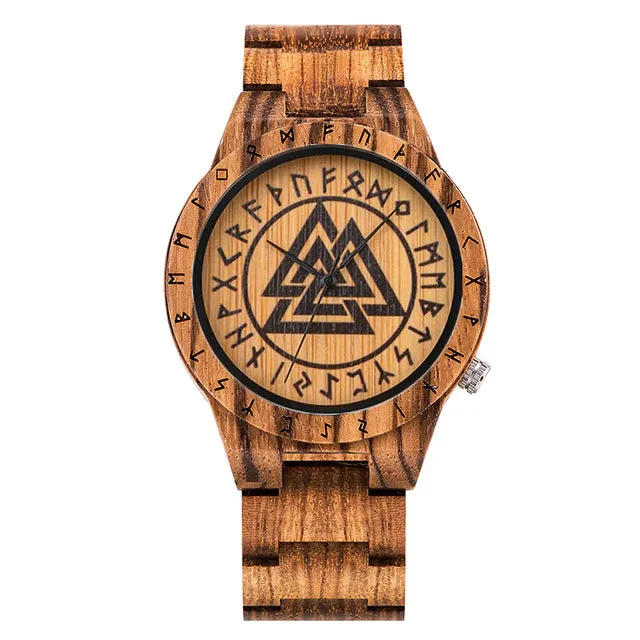 Valknut Wooden Watch