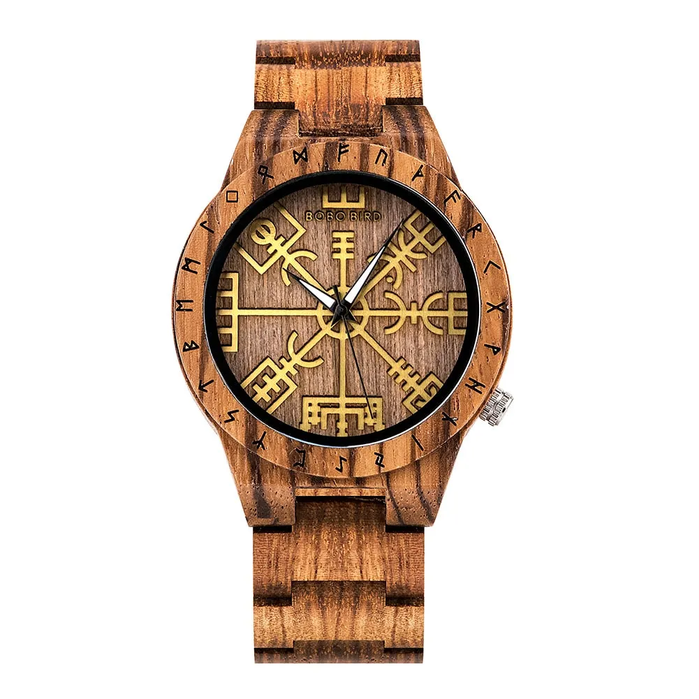 Vegvisir Wooden Watch