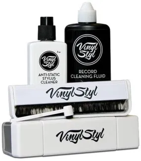 Vinyl Styl® Ultimate Vinyl Record Care Kit - Record & Stylus Brushes And Fluid