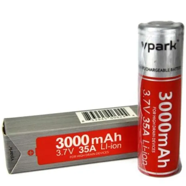 Vpark 18650 Battery 3.7V 3000mAh