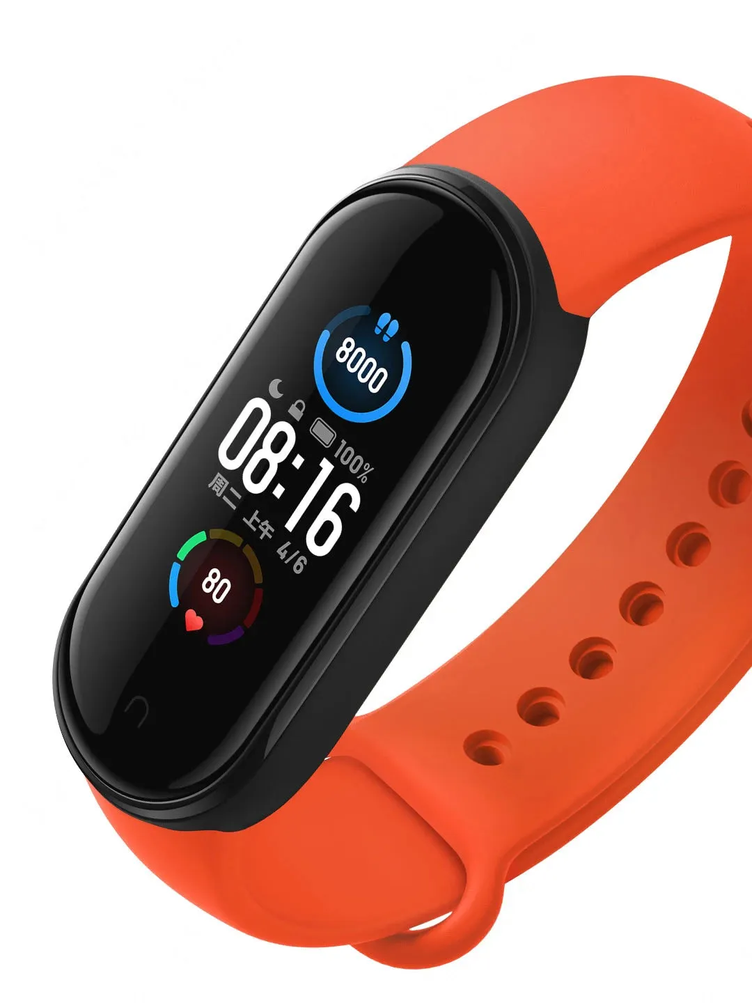 Xiaomi-relógio smartwatch mi band 5, esportivo, com monitor de frequência card