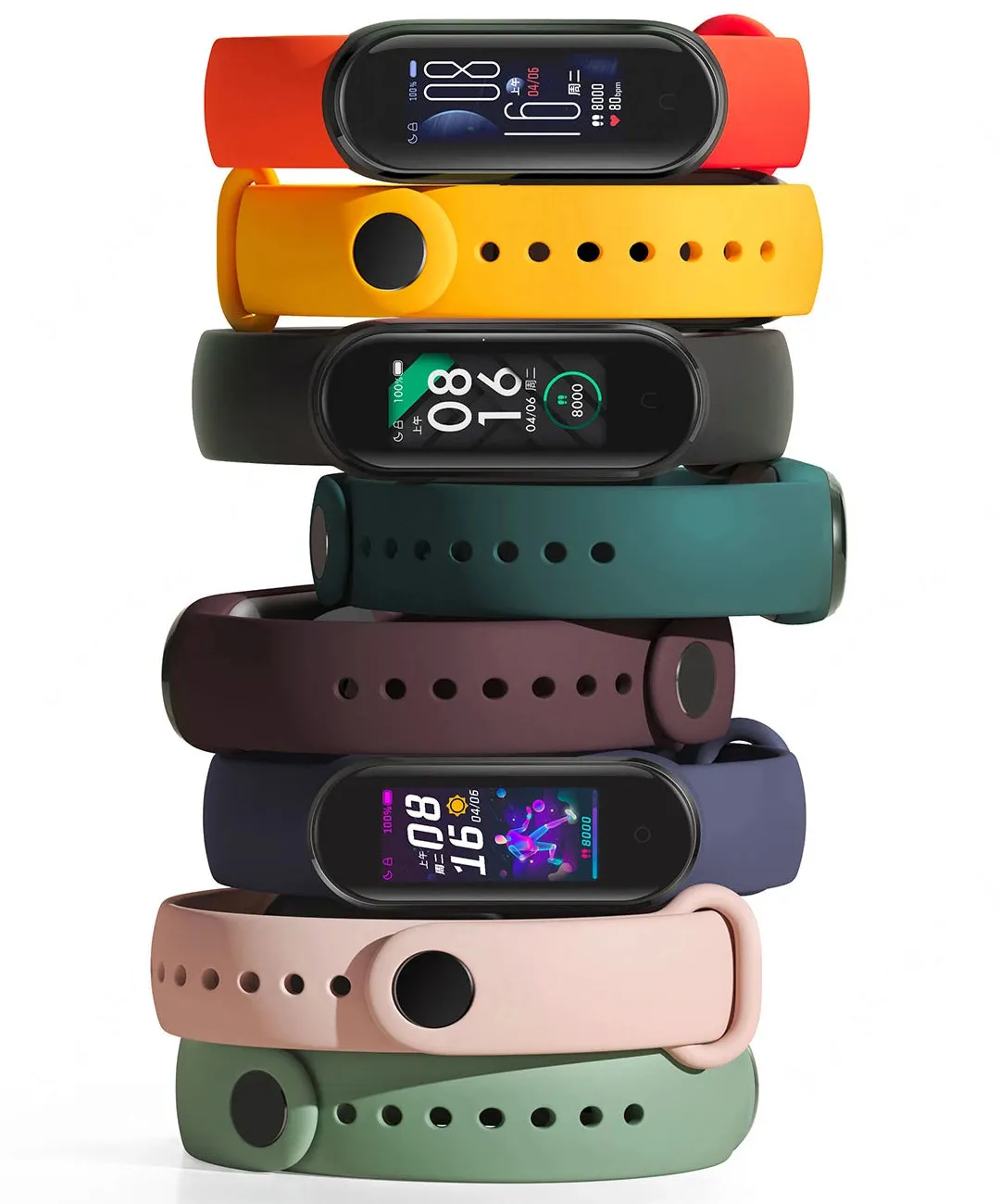 Xiaomi-relógio smartwatch mi band 5, esportivo, com monitor de frequência card