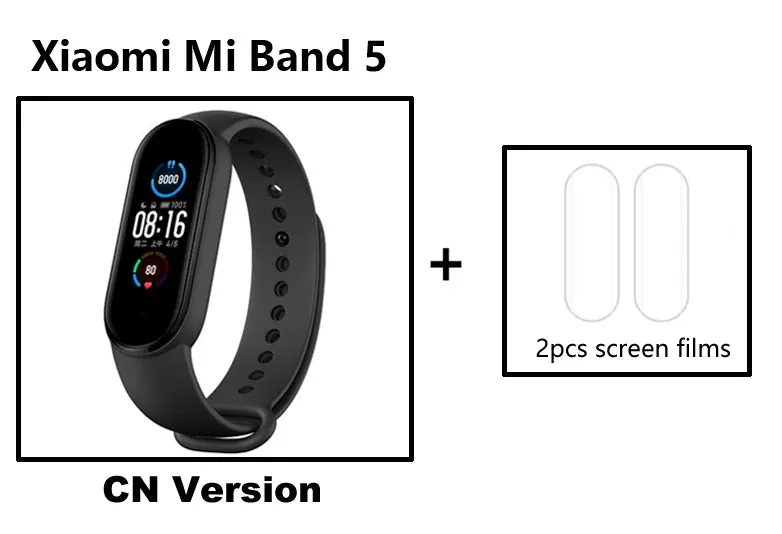 Xiaomi-relógio smartwatch mi band 5, esportivo, com monitor de frequência card