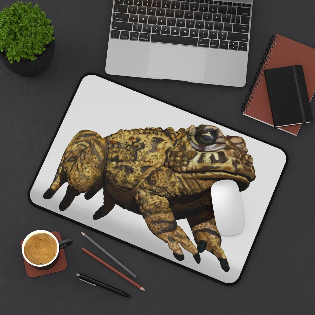 Yellow Toad Desk Mat