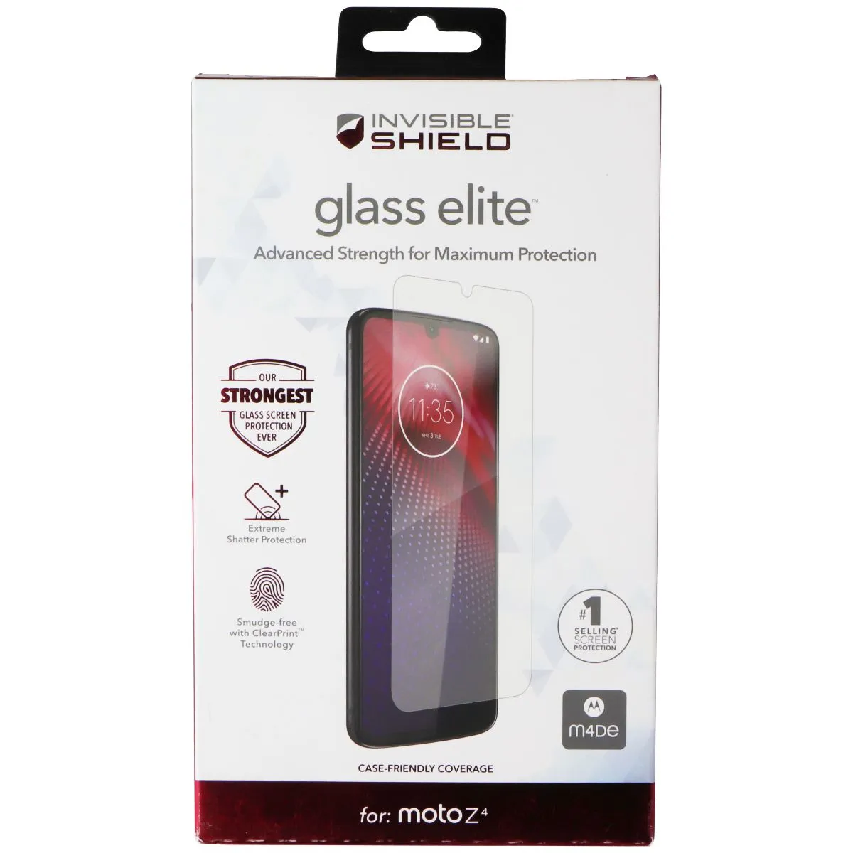 ZAGG Invisible Shield (Glass Elite) Screen Protector for Moto Z4 - Clear