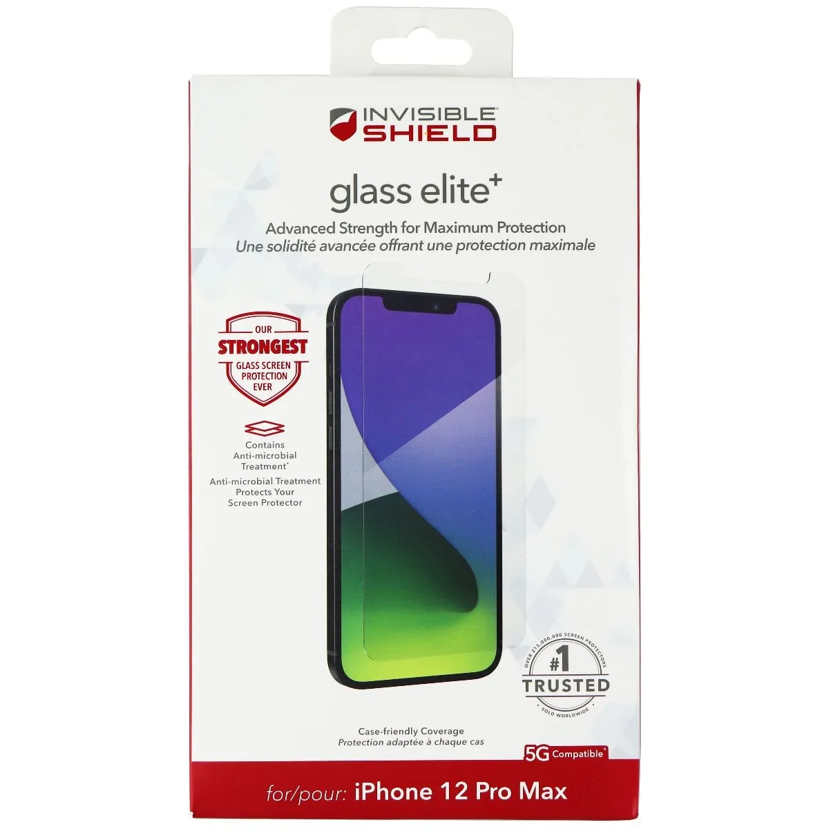 ZAGG InvisibleShield Glass Elite  Screen Protector for iPhone 12 Pro Max